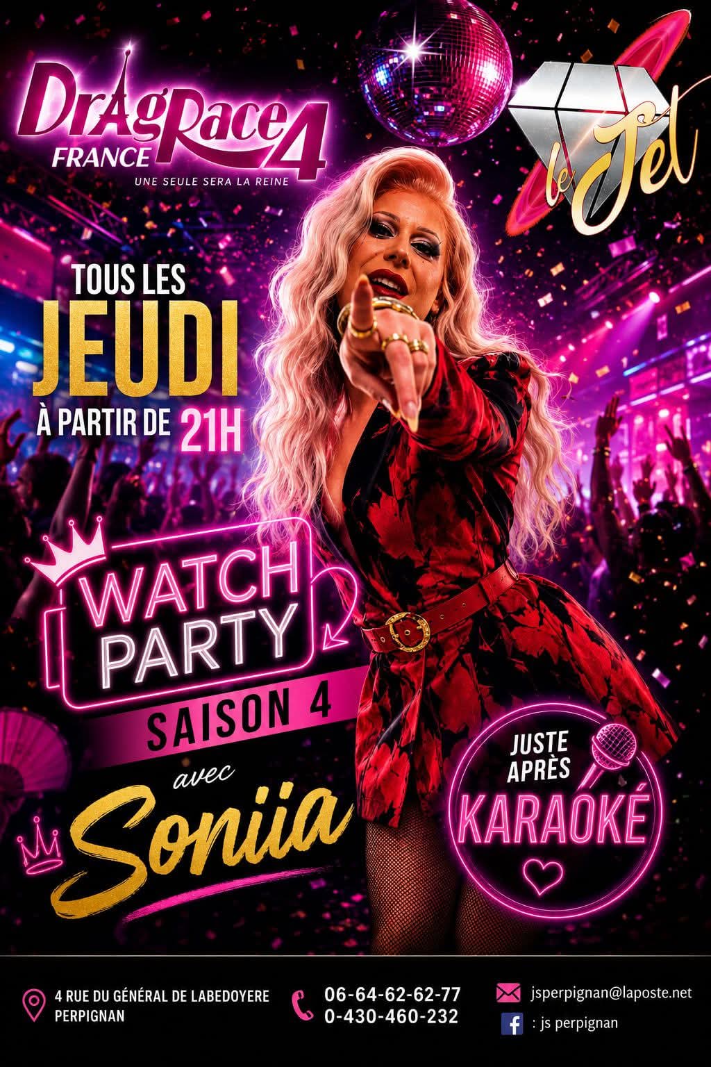 Drag Race France 4 watch party & karaoké