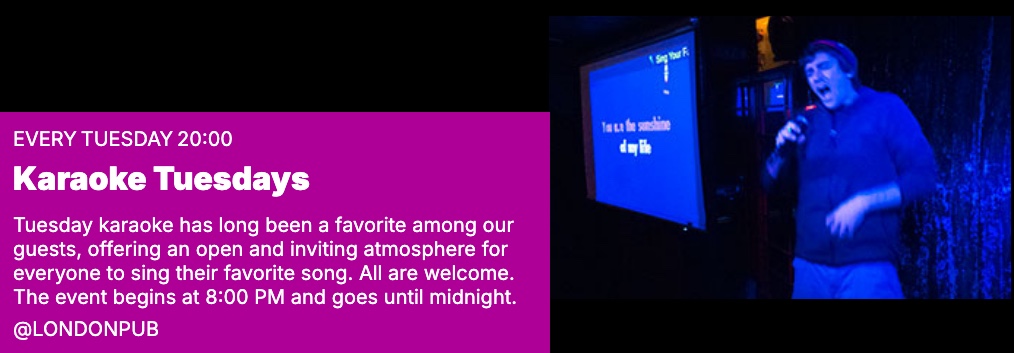Karaoké tuesdays