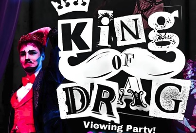 King of drag viewing party