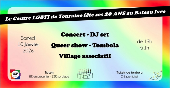 Le Centre LGBTI de Touraine fête ses 20 ans