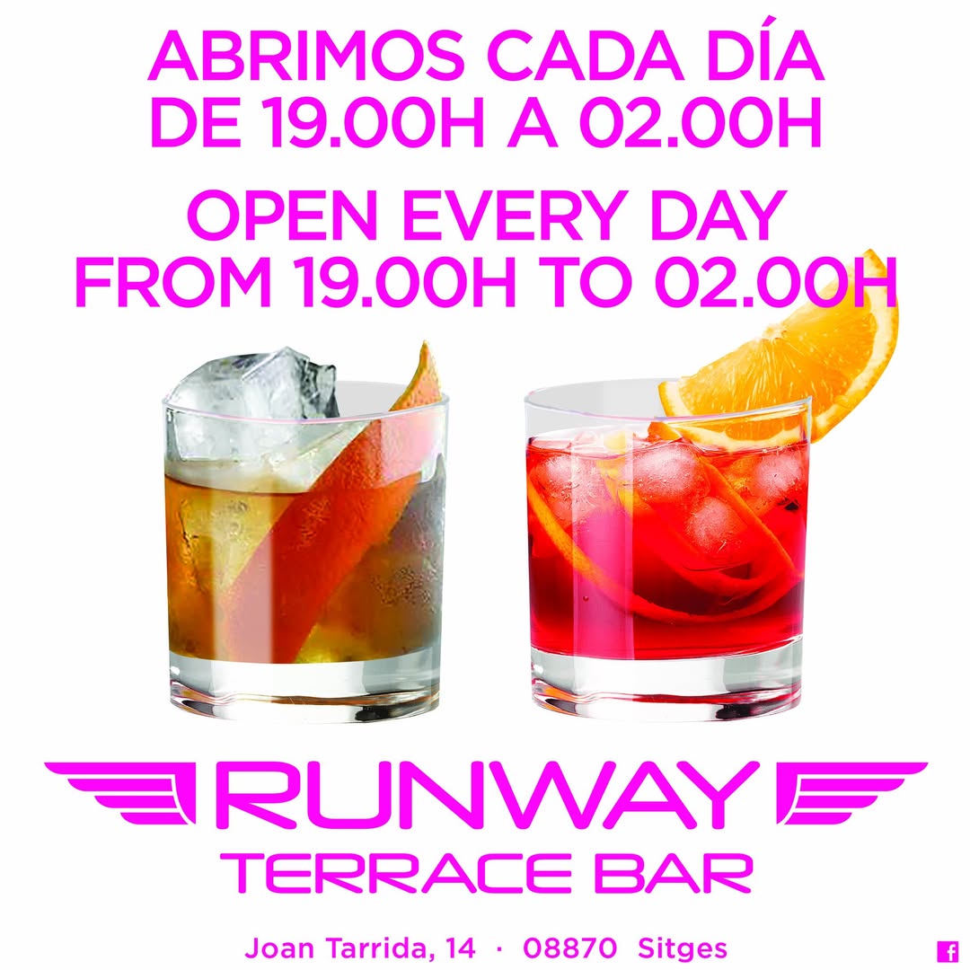 Runway terrace bar