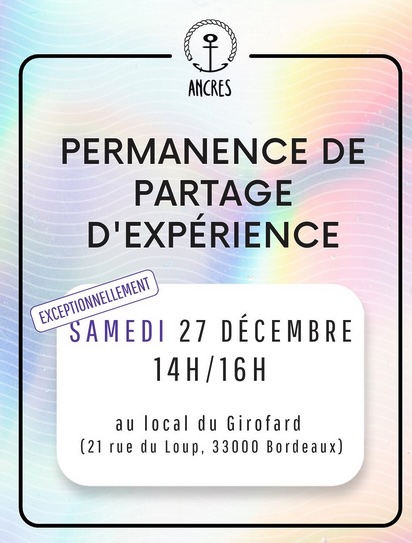 Permanence de partage d'expérience