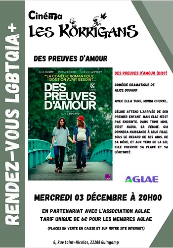 Projection film "des Preuves d'amour"