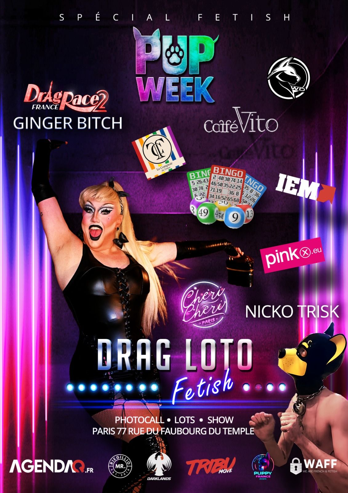 Pup'Week Paris 2025 - Drag Loto by Ginger Bitch