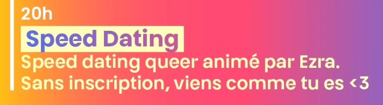 Queer speed dating