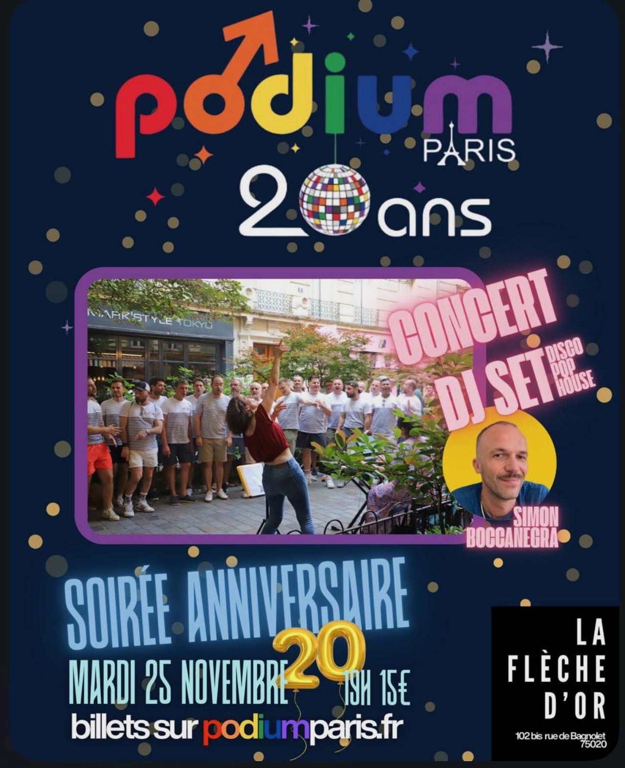 Soirée anniversaire Podium