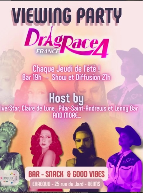 Viewing party Drag Race France 4