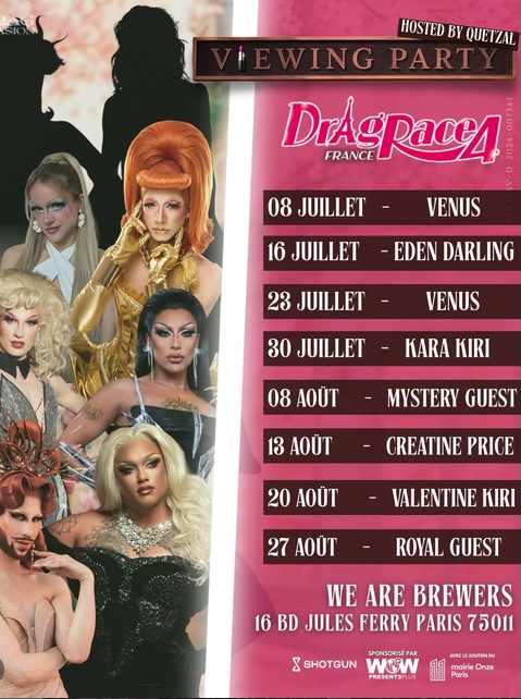 Viewing party Drag Race France 4
